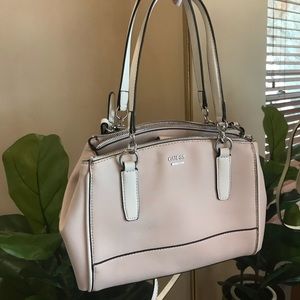 GUESS Pink and White Purse